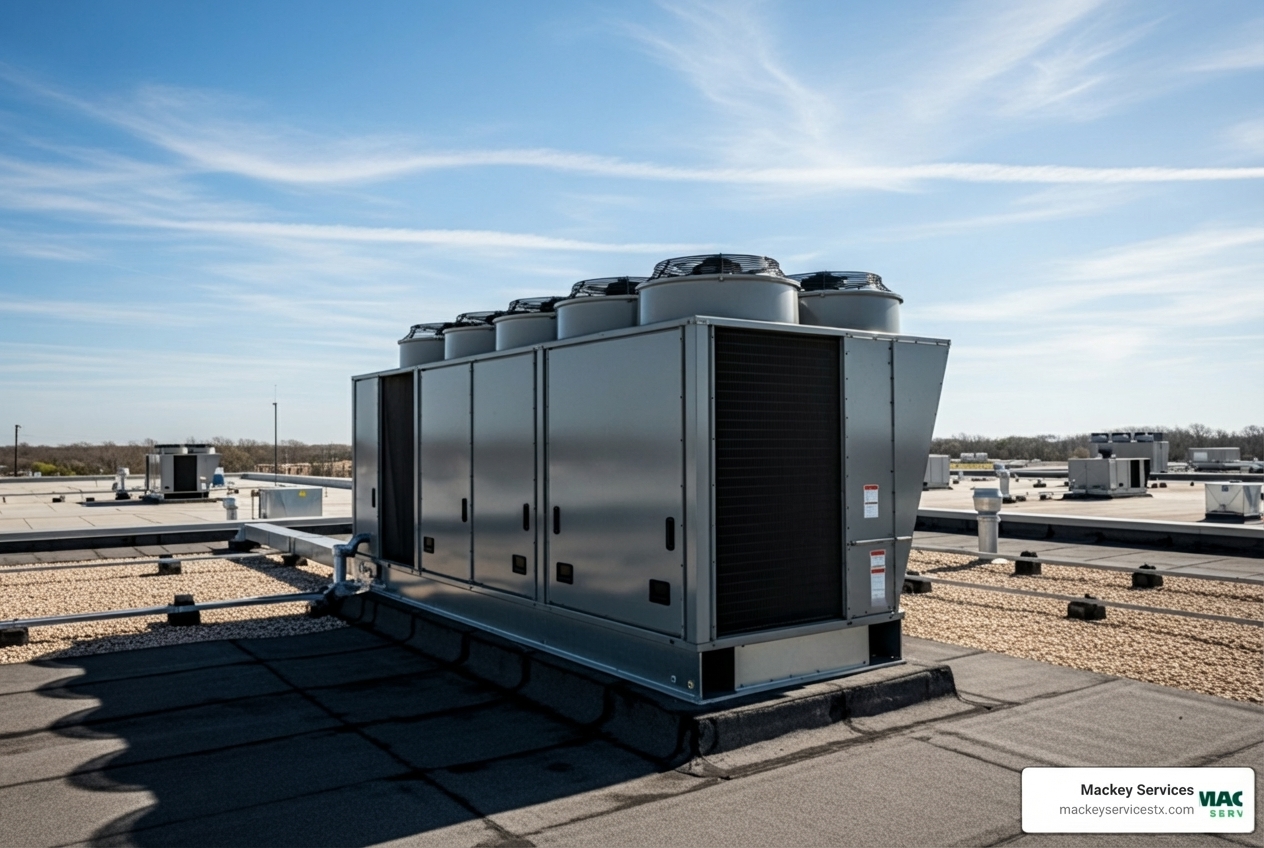 commercial ac unit on rooftop in Galena Park, TX - affordable commercial ac maintenance in galena park, tx