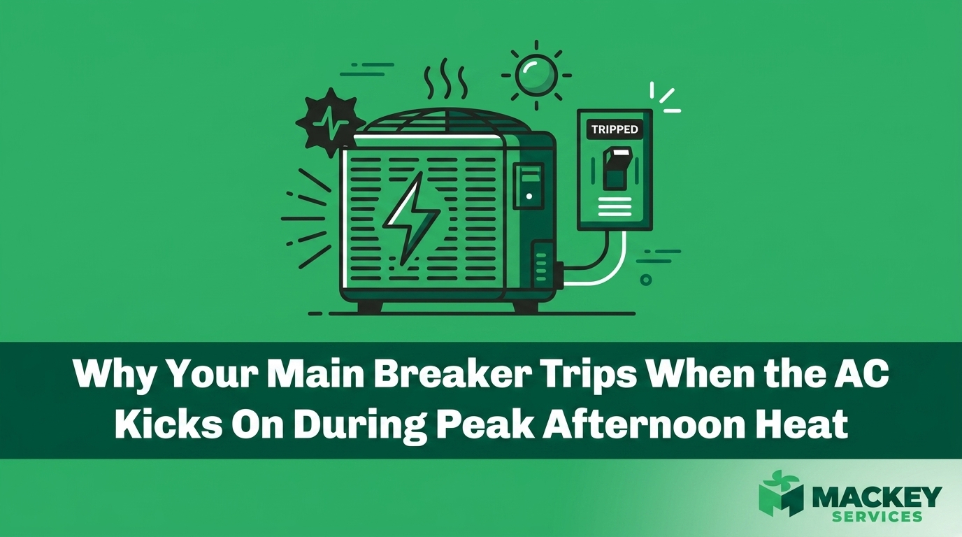 Why Your Main Breaker Trips When the AC Kicks On During Peak Afternoon Heat