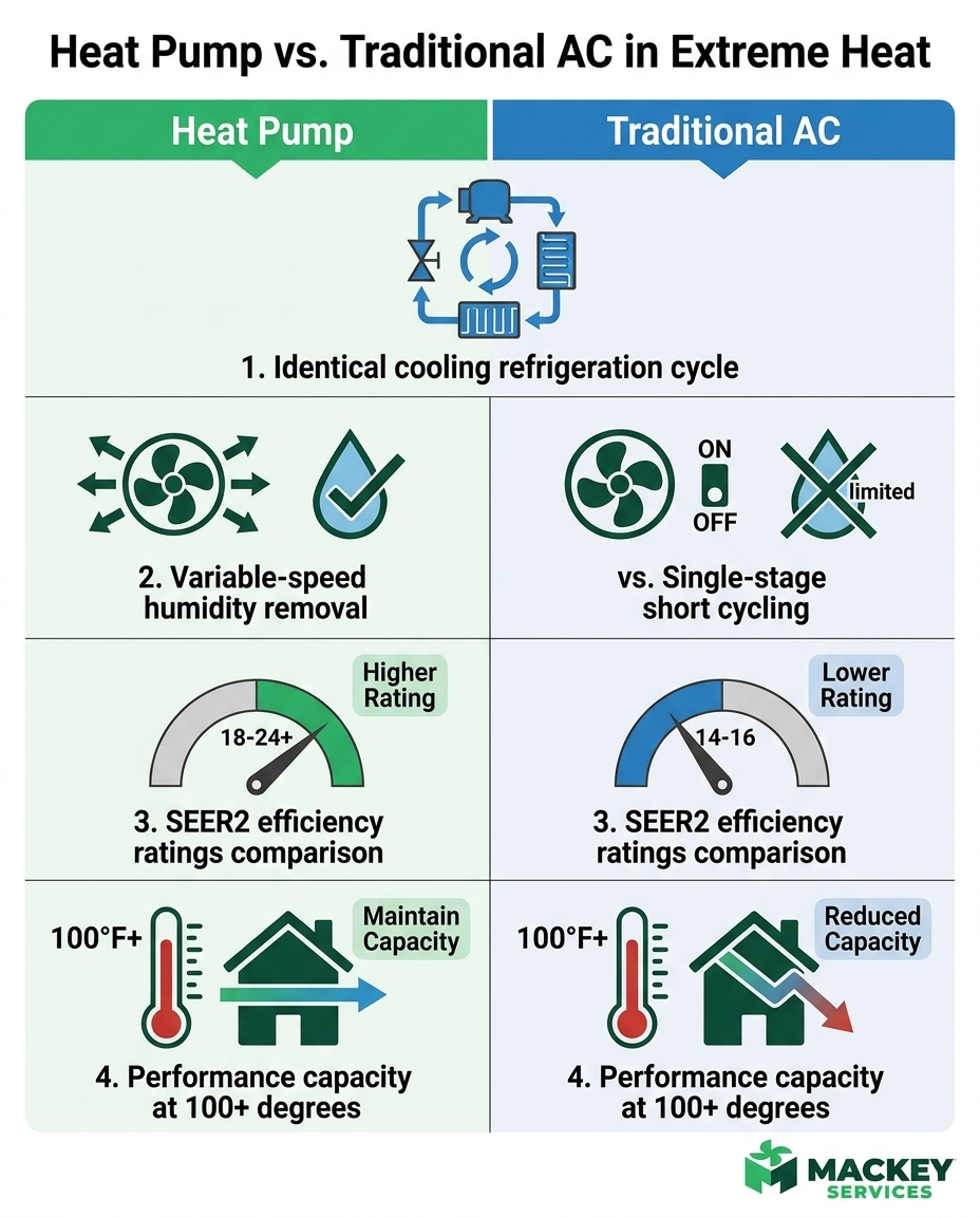 Heat Pump vs. Traditional AC in Extreme Heat