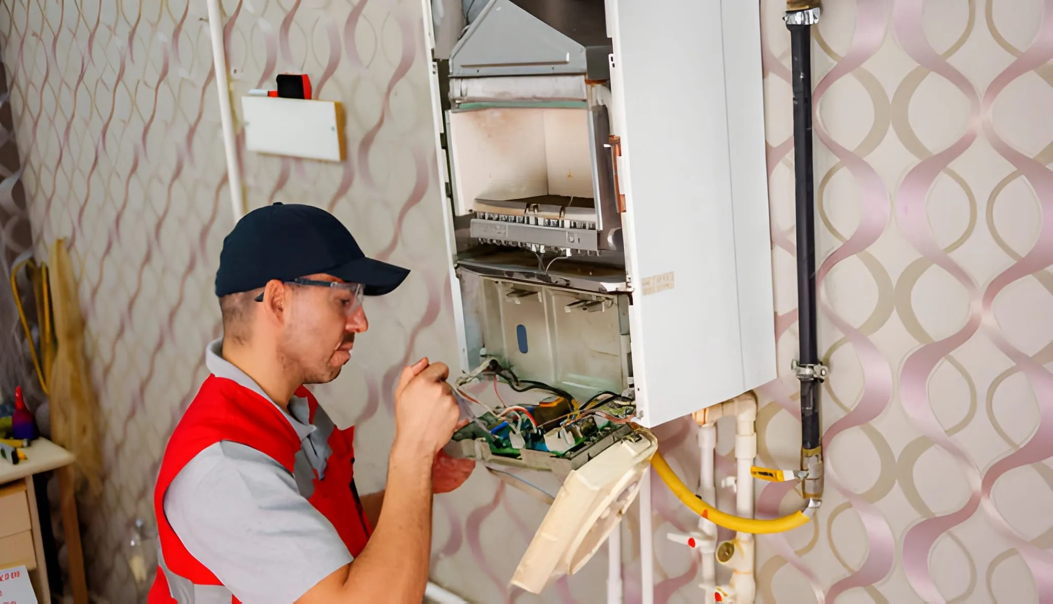 heat furnace installation