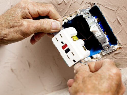 GCFI outlet installation in Dickinson, TX