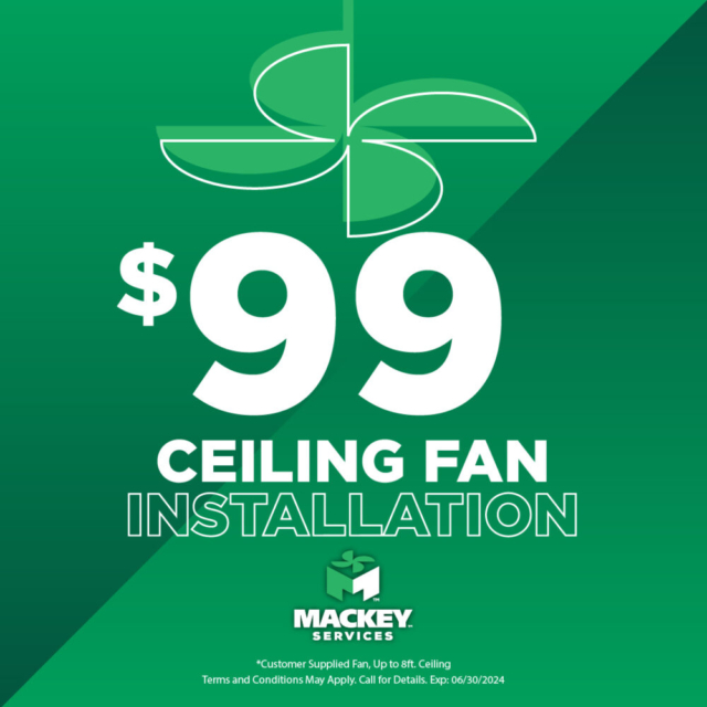 $99 ceiling fan install
