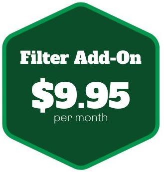 Filter Add-on for $9.95 per month