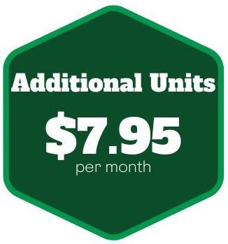Additional Units $7.95 per month